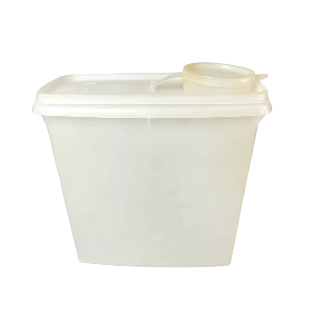 Vintage Tupperware Clear Cereal Keeper Container Storage With Flip Lid